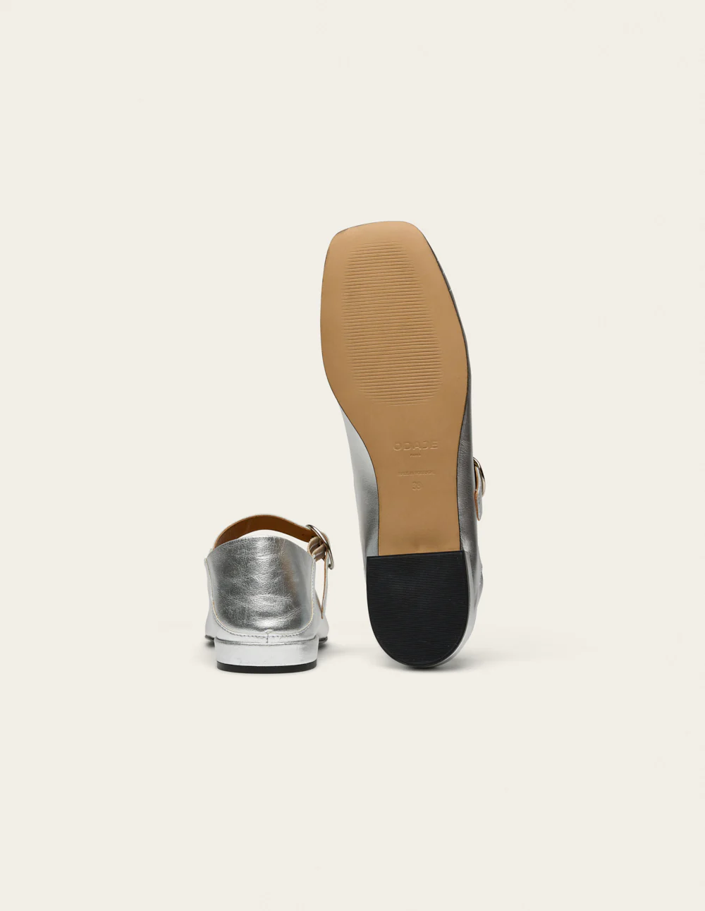 Ballerines Lali - Cuir argenté - Image 9