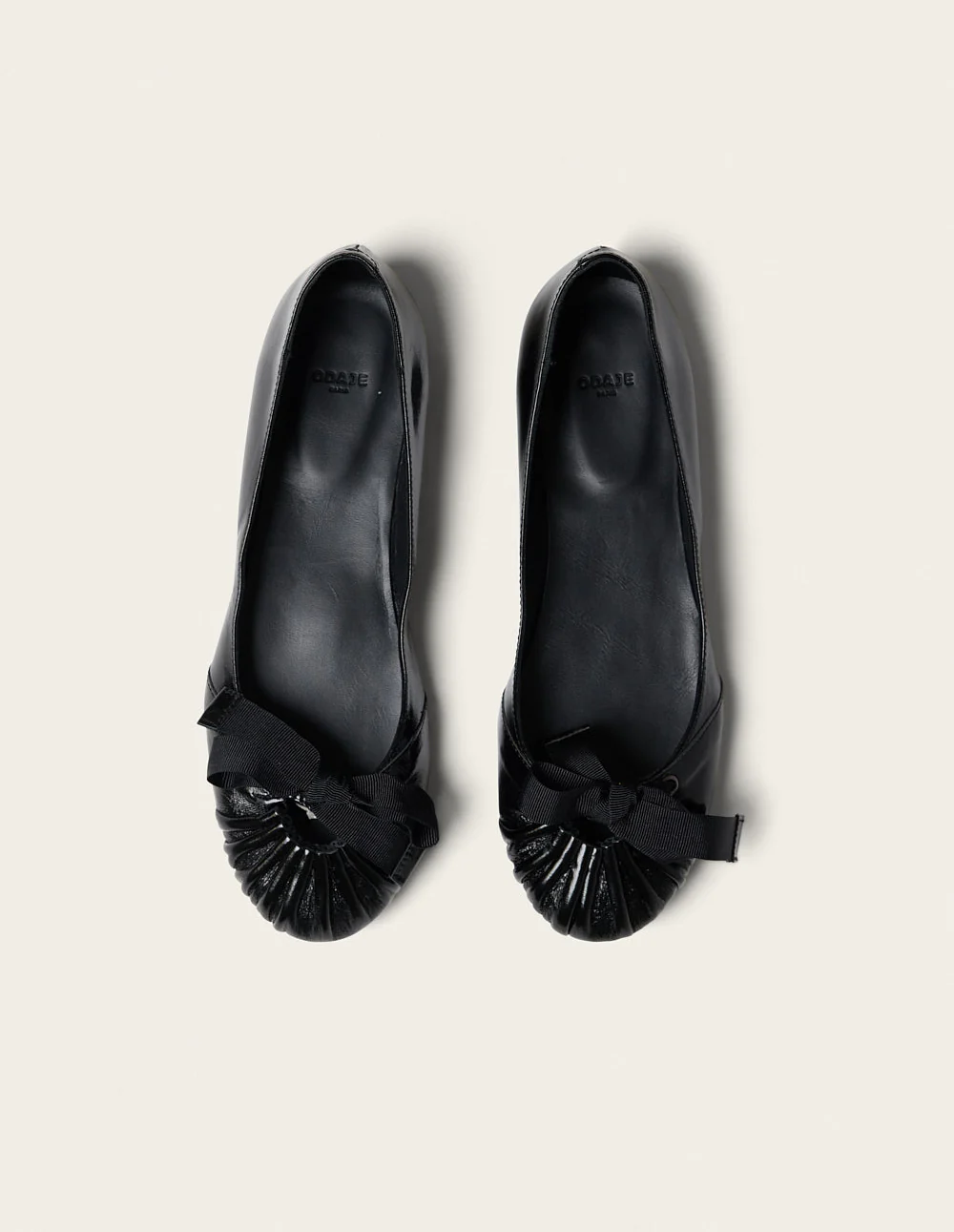 Ballerines Sana - Cuir plissé noir - Image 6