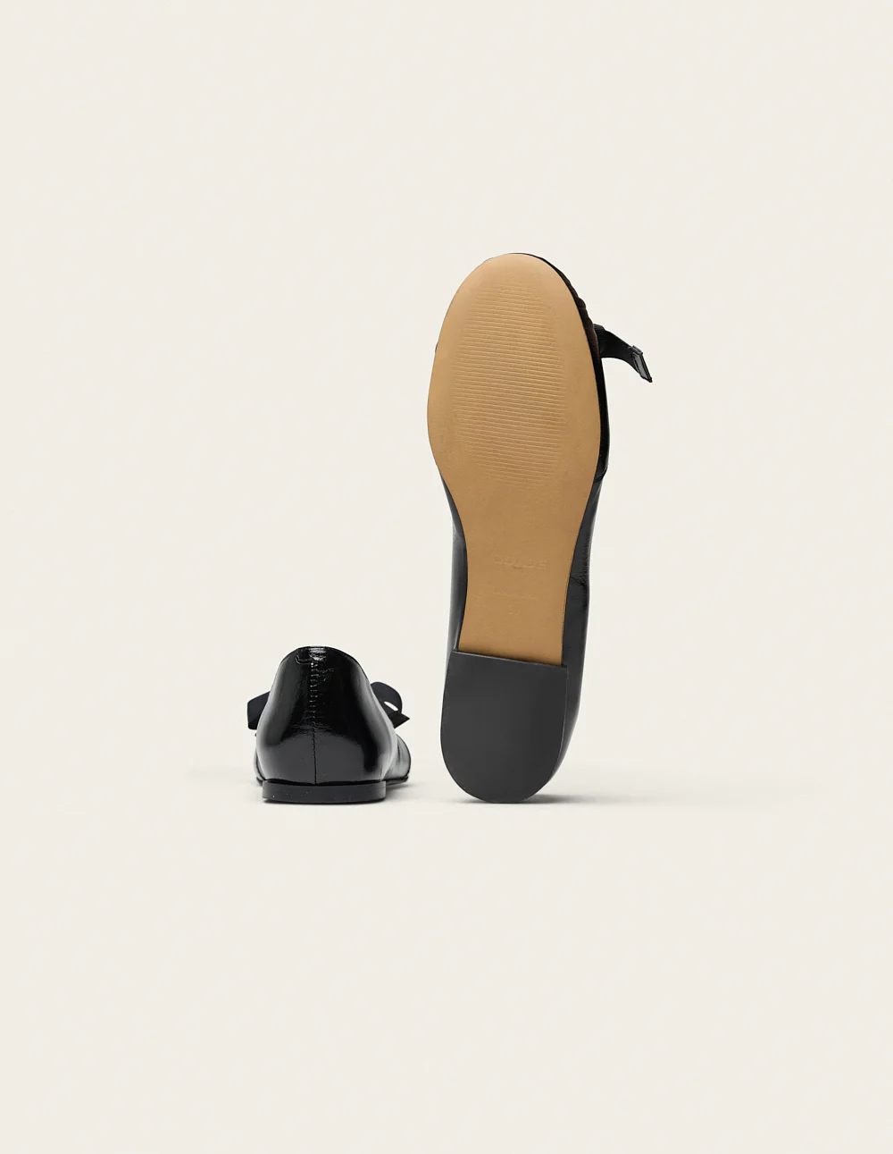 Ballerines Sana - Cuir plissé noir - Image 7