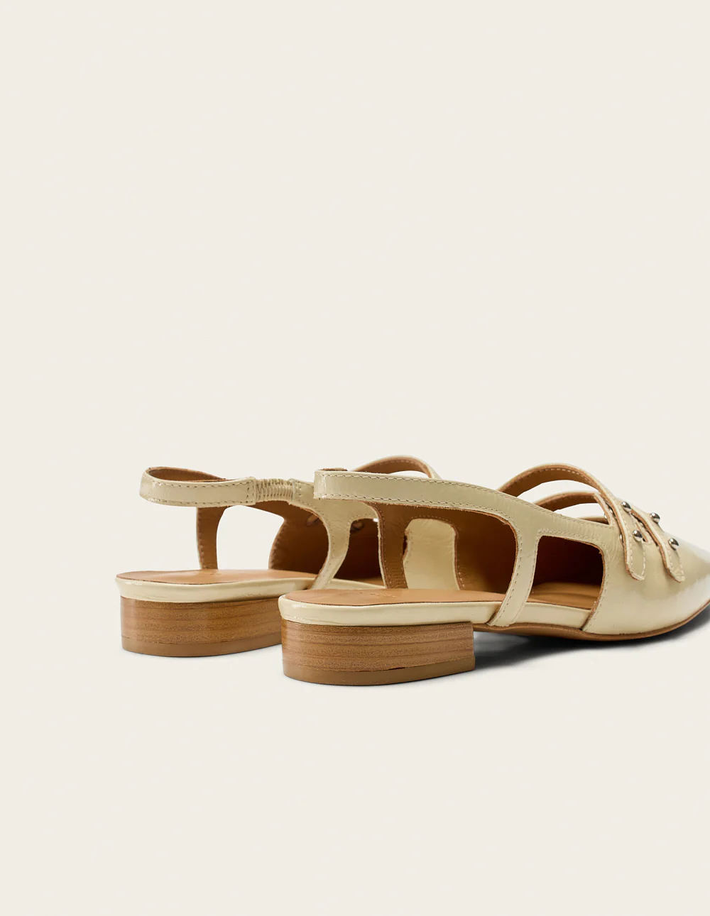 Ballerines Soli - Cuir plissé écru - Image 6
