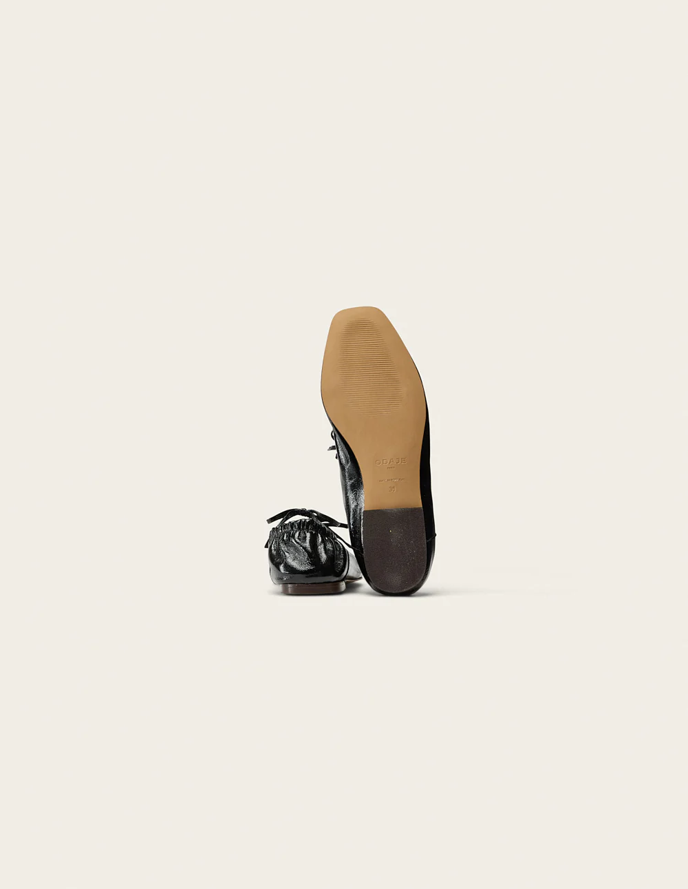 Ballerines Tula - Cuir plissé noir - Image 7