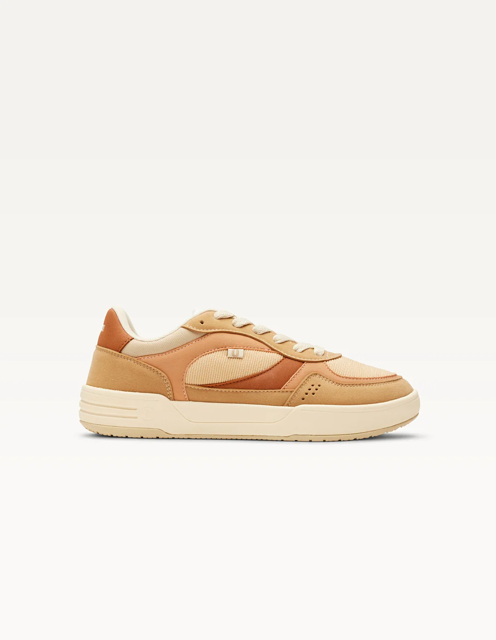 Baskets basses Axelle - Beige pêche crème