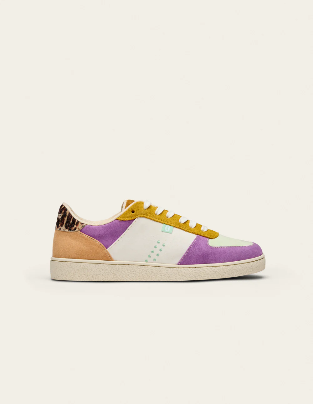 Baskets basses Marie - Lilas pistache citron