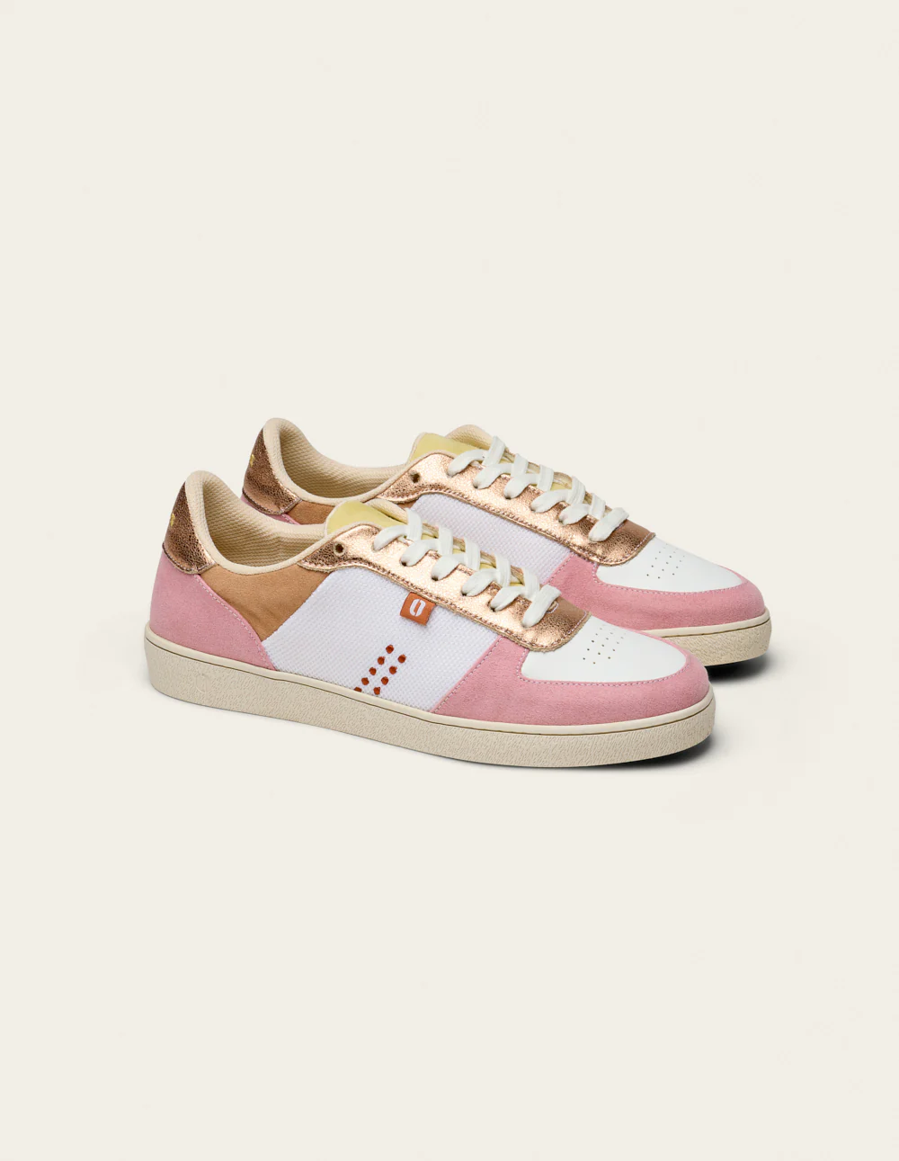Baskets basses Marie - Rose blanc - Image 4