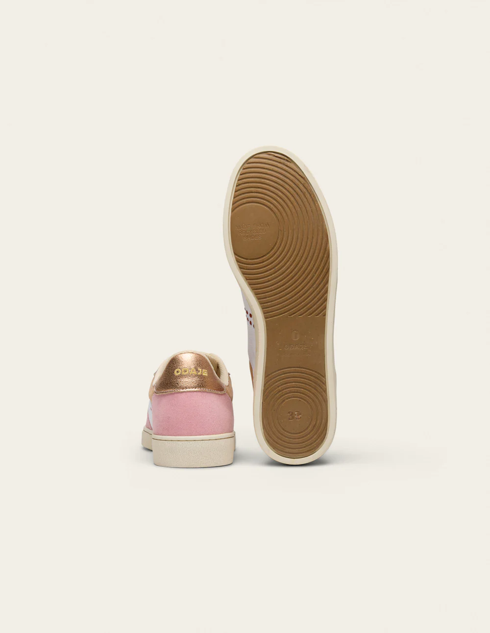 Baskets basses Marie - Rose blanc - Image 7