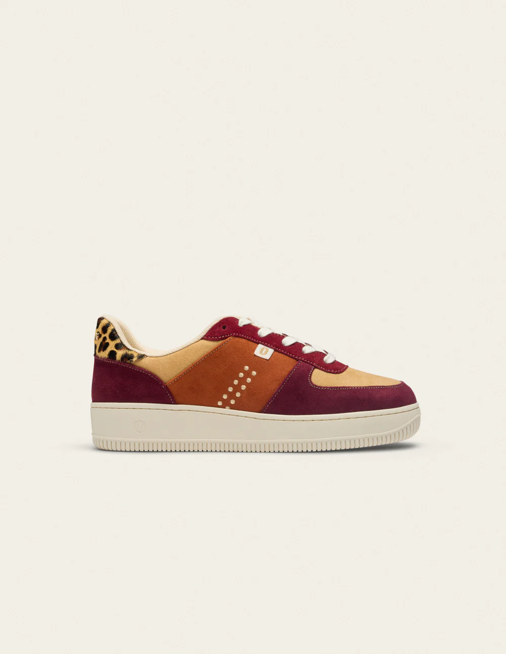 Baskets basses Maxence F - Bordeaux beige