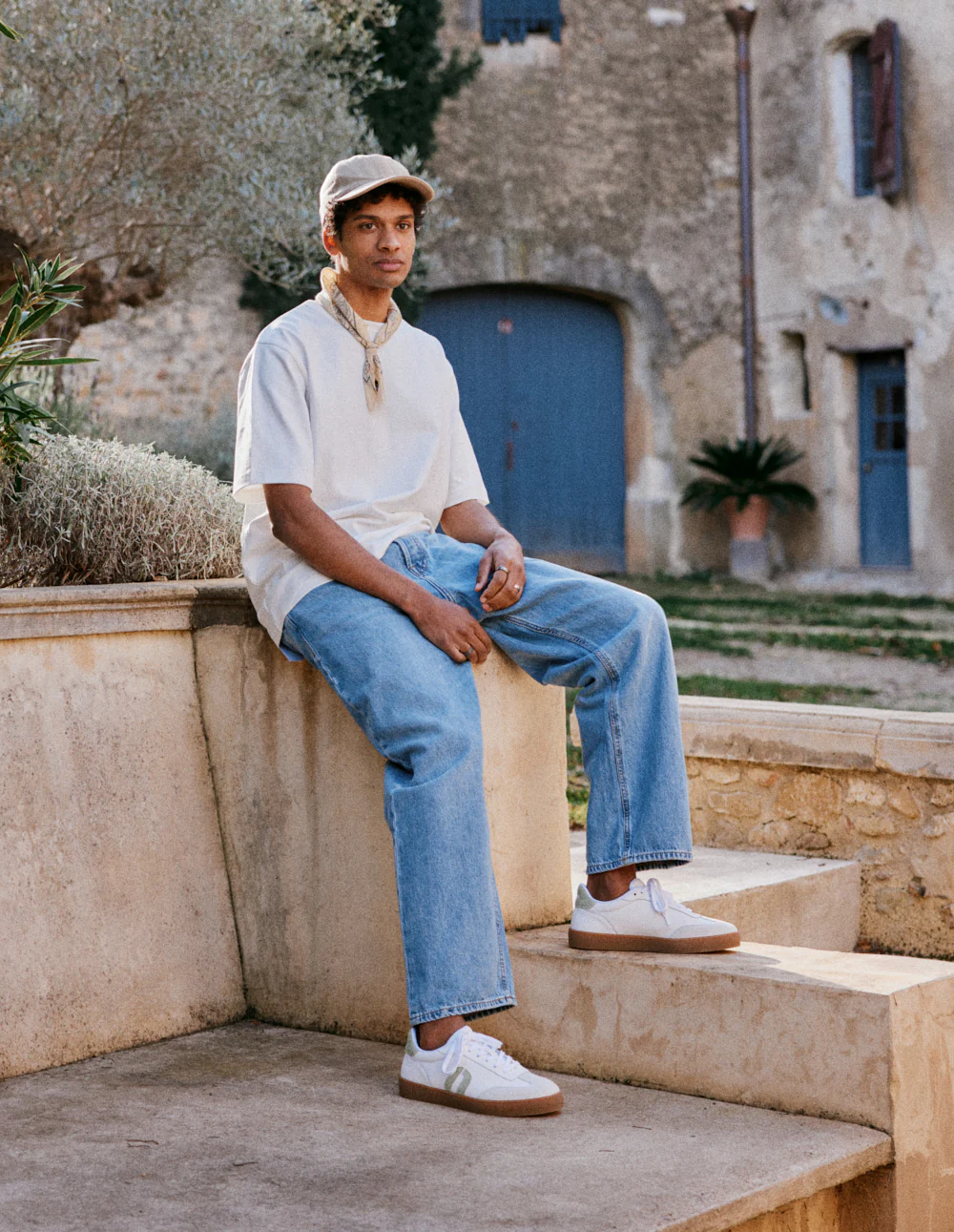 Baskets basses Pablo - Blanc kaki - Image 4