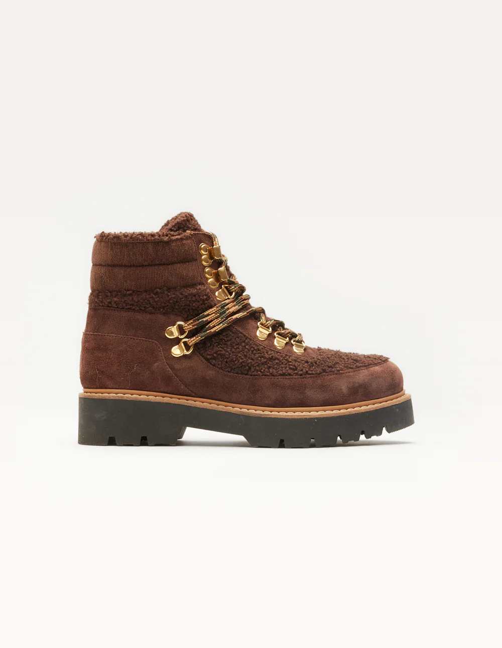 Bottines à lacets Talie - Suède marron