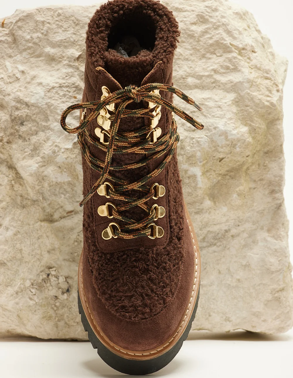 Bottines à lacets Talie - Suède marron - Image 6