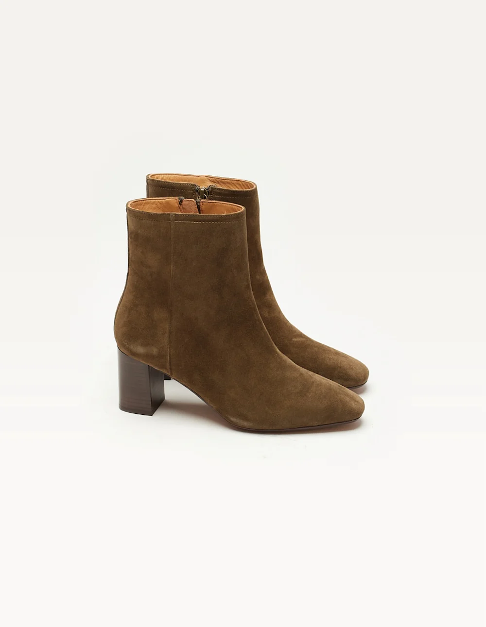 Bottines à talons Brune - Suède kaki - Image 2