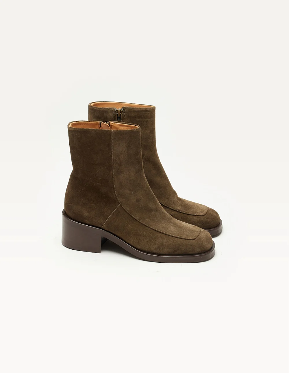 Bottines à talons Callie - Suède kaki - Image 2