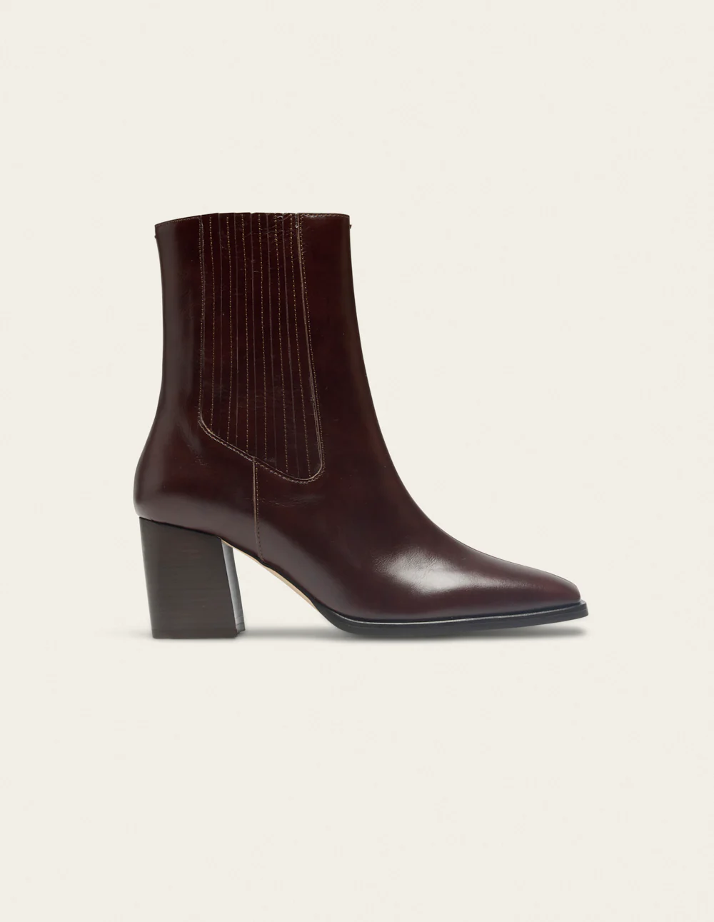 Bottines à talons Divo - Cuir marron - Image 2