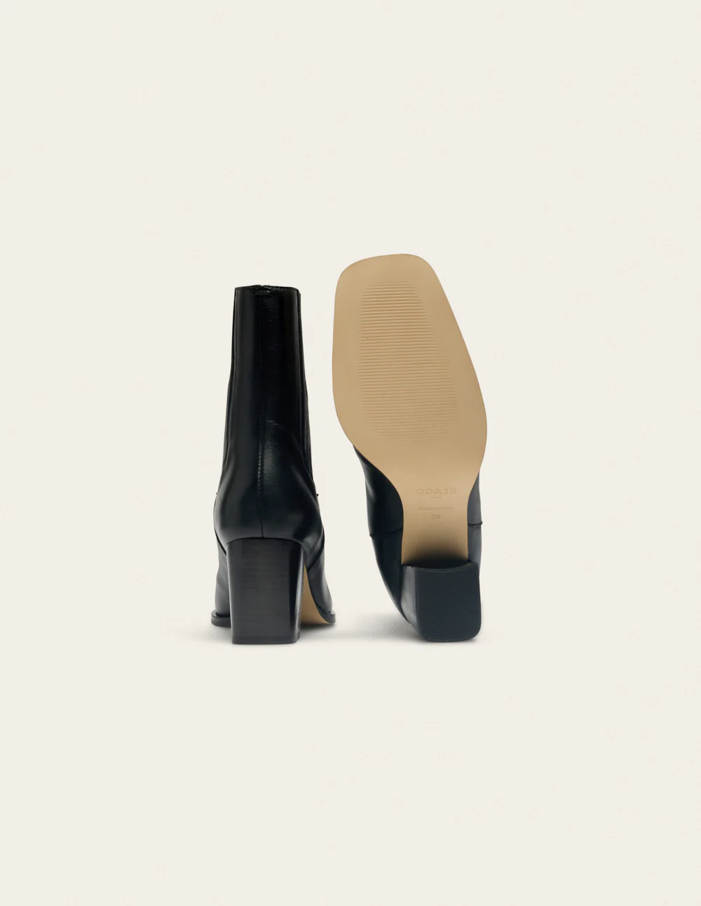 Bottines à talons Divo - Cuir noir - Image 5
