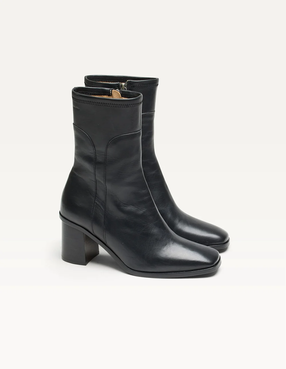 Bottines à talons Frida - Cuir noir - Image 2