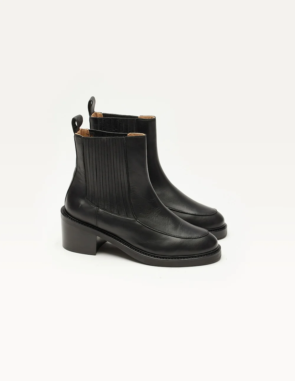 Bottines à talons Janine - Cuir noir - Image 2
