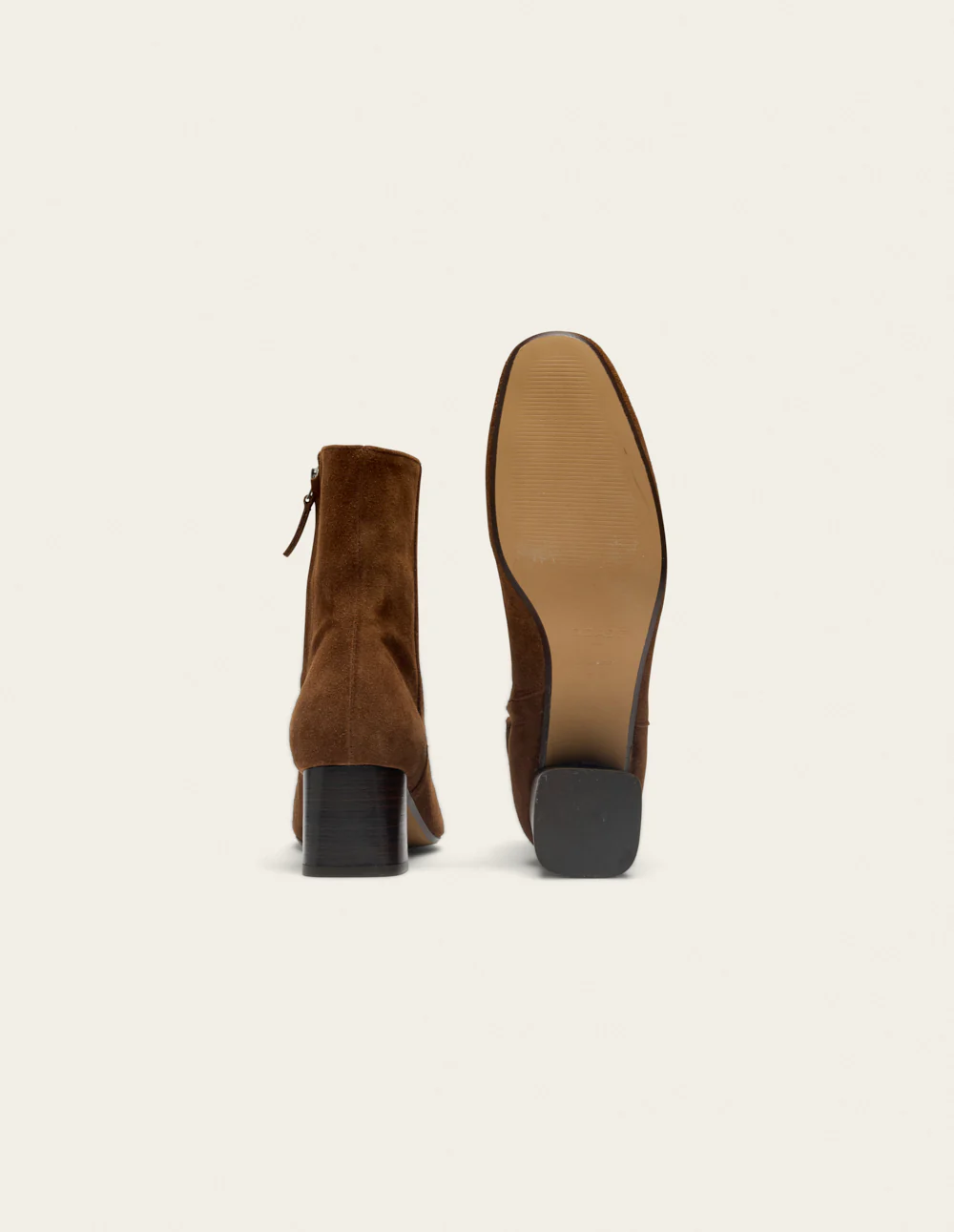 Bottines à talons Volma - Suède marron - Image 6