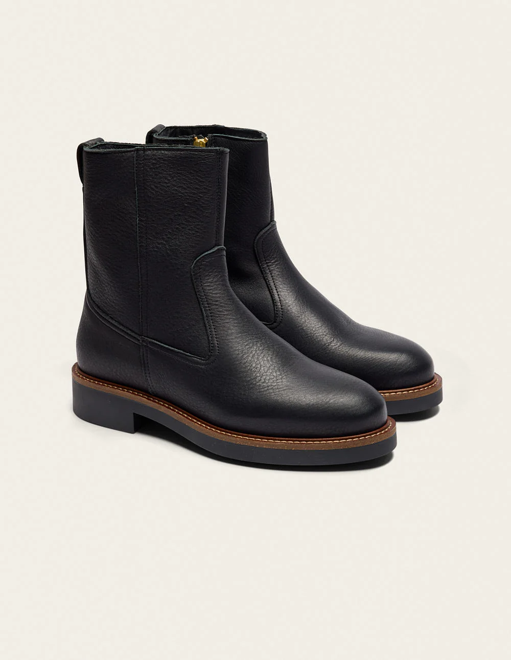 Bottines Aris - Cuir grainé noir - Image 2