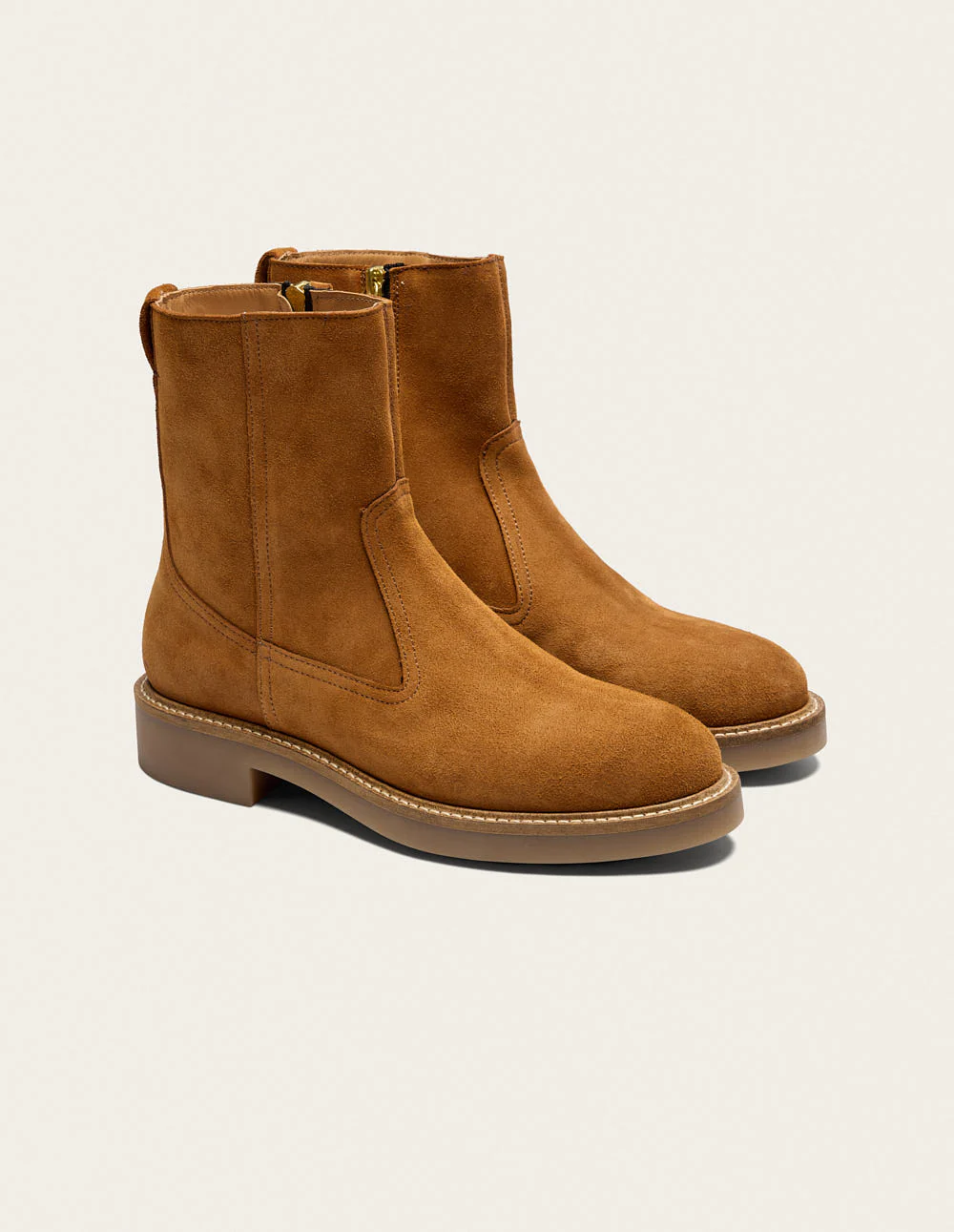 Bottines Aris - Suède ambre - Image 2