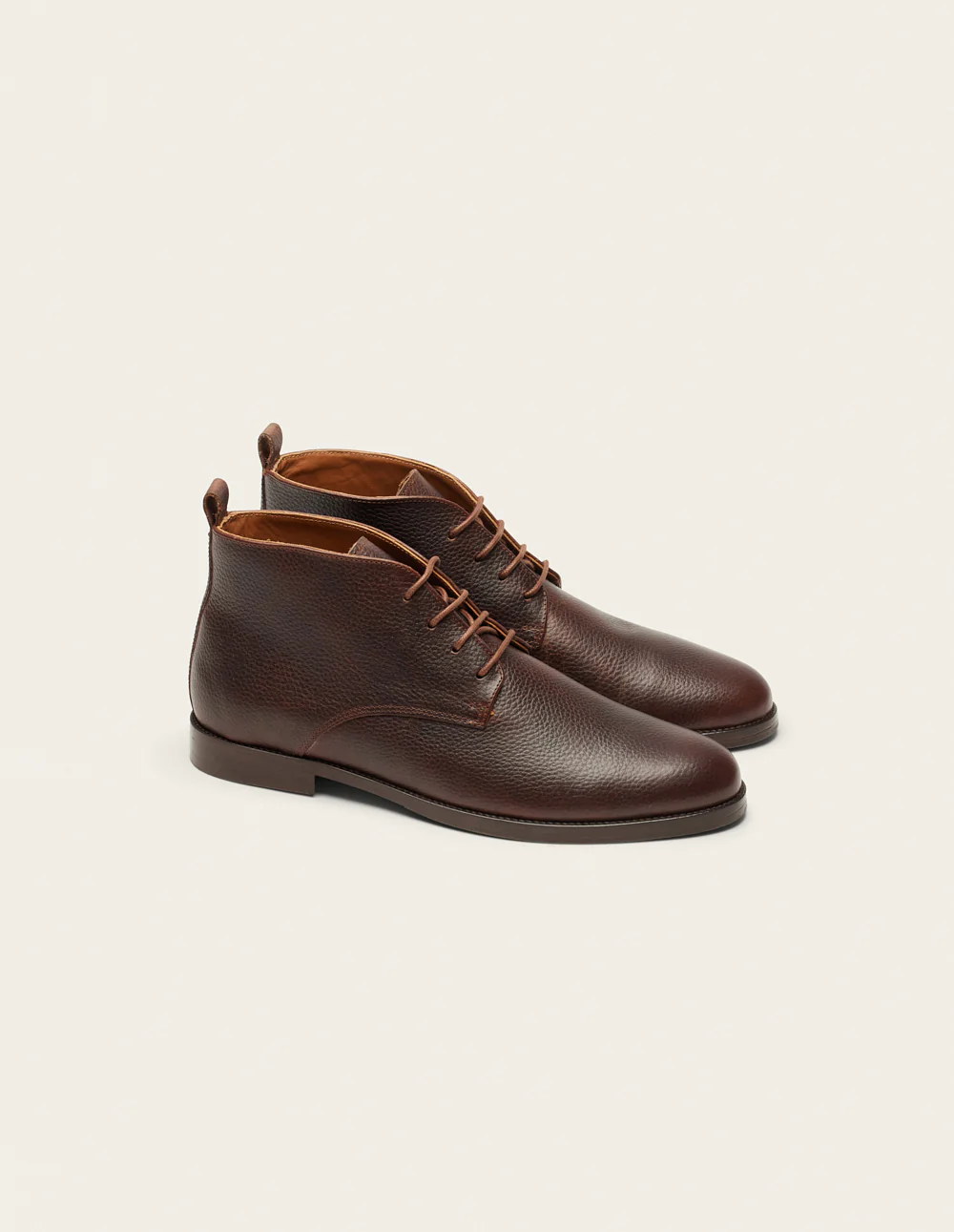 Bottines Jérome - Cuir pull-up grainé marron - Image 4