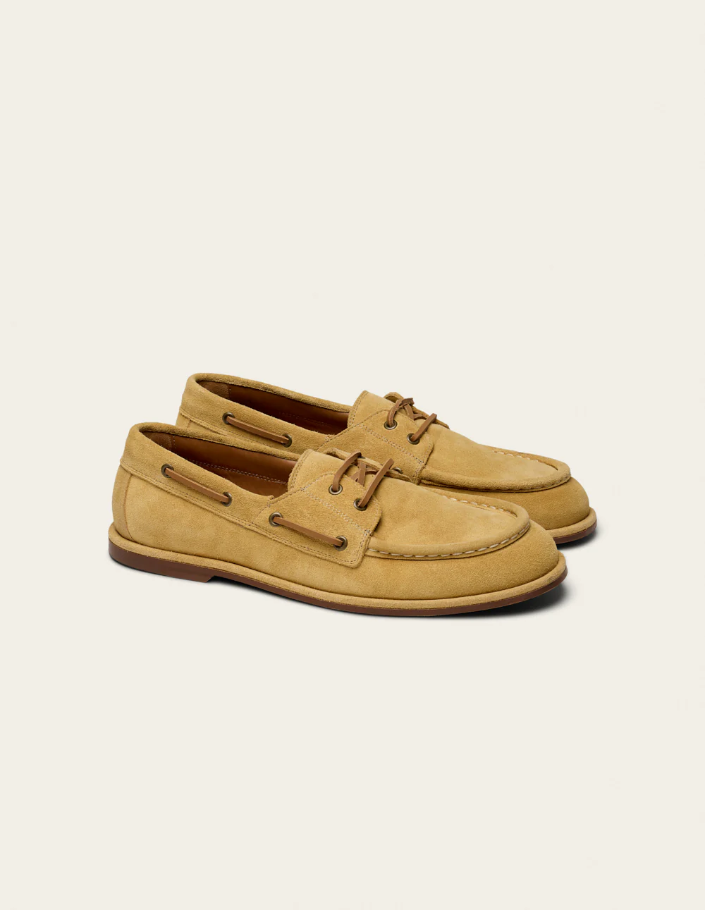 Chaussures Bateau Bosan - Suède beige - Image 3