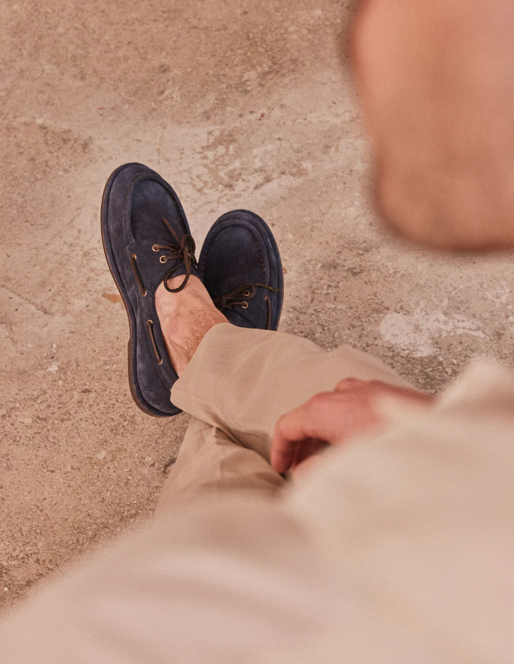 Chaussures Bateau Bosan - Suède marine - Image 3