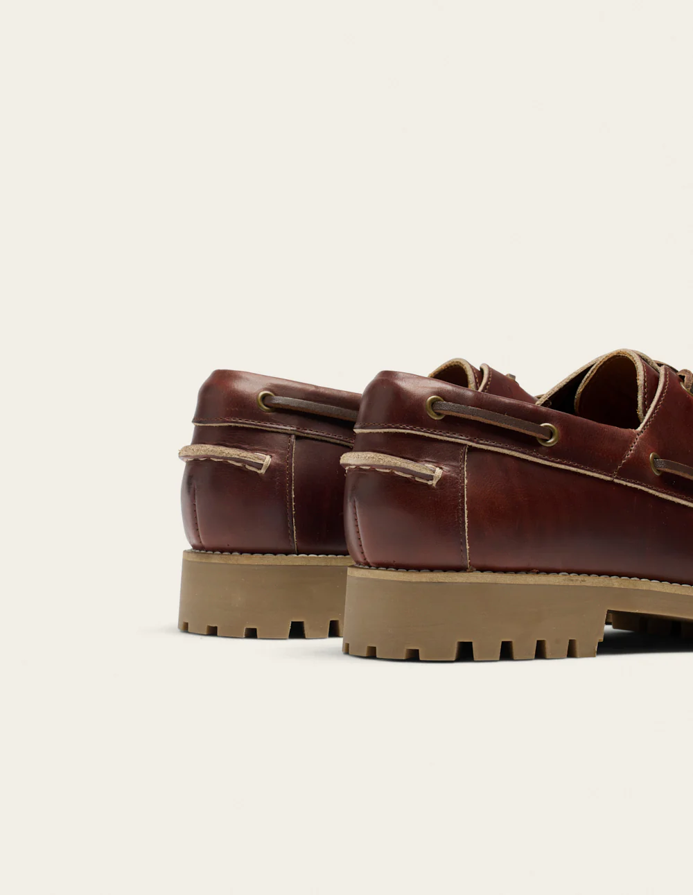 Chaussures Bateau Tom - Cuir marron foncé - Image 5