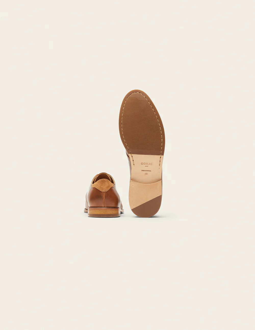 Derbies Alphonse - Cuir pull-up Miel - Image 5