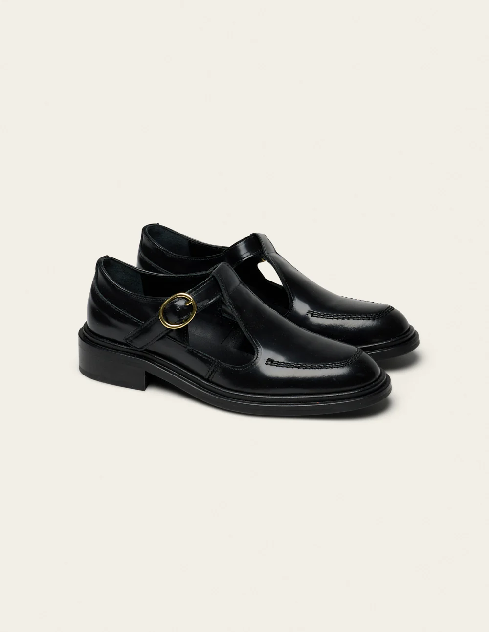 Derbies Tyria - Cuir box noir - Image 3