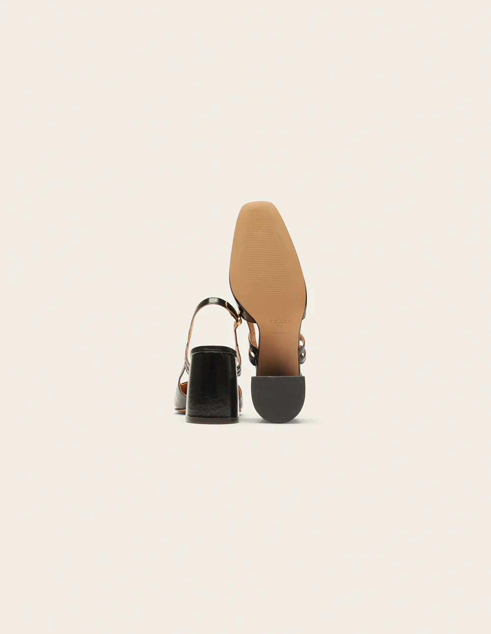 Escarpins Marcie - Cuir plissé noir - Image 7