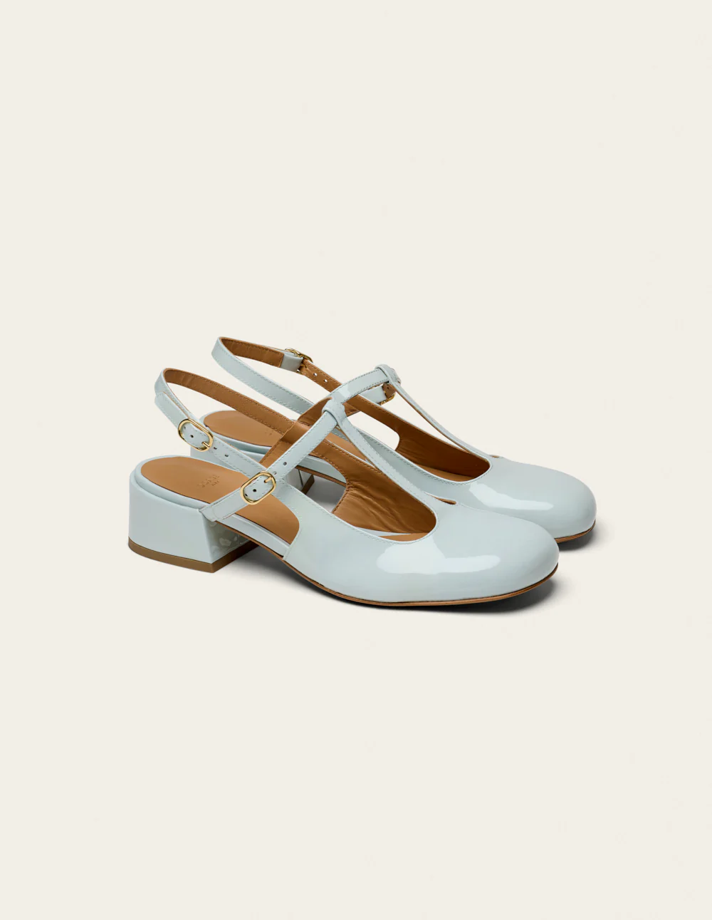 Escarpins Ryla - Cuir verni bleu glacé - Image 3