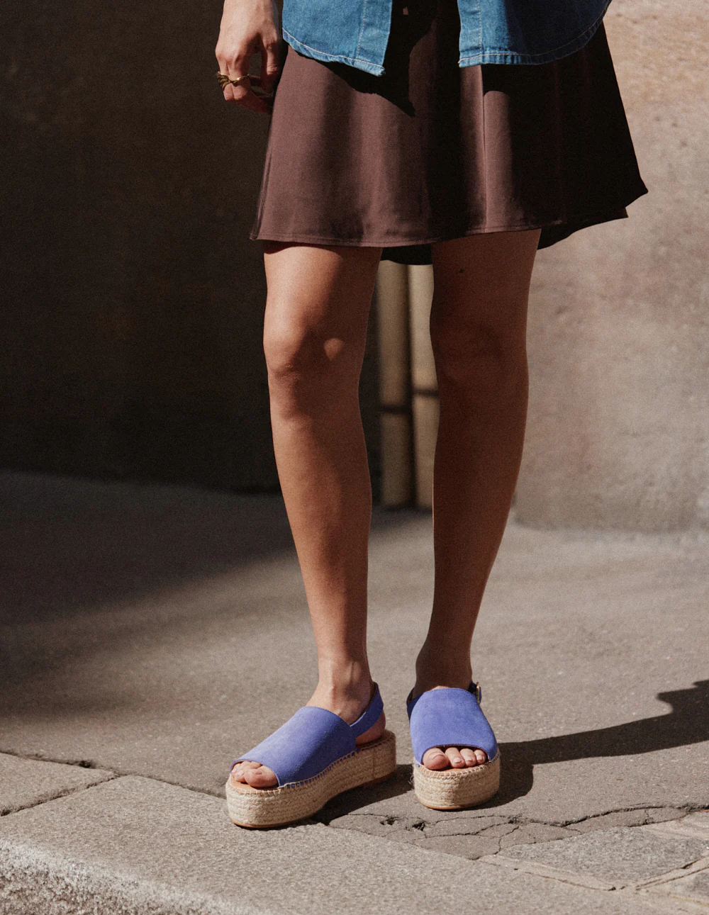 Espadrilles Maya - Suède violet - Image 3
