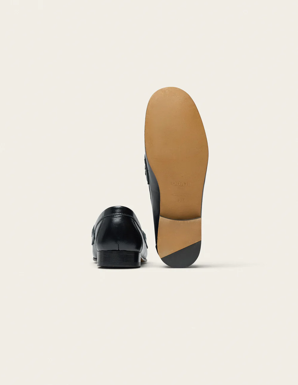 Mocassins Jylis - Cuir plissé noir - Image 7