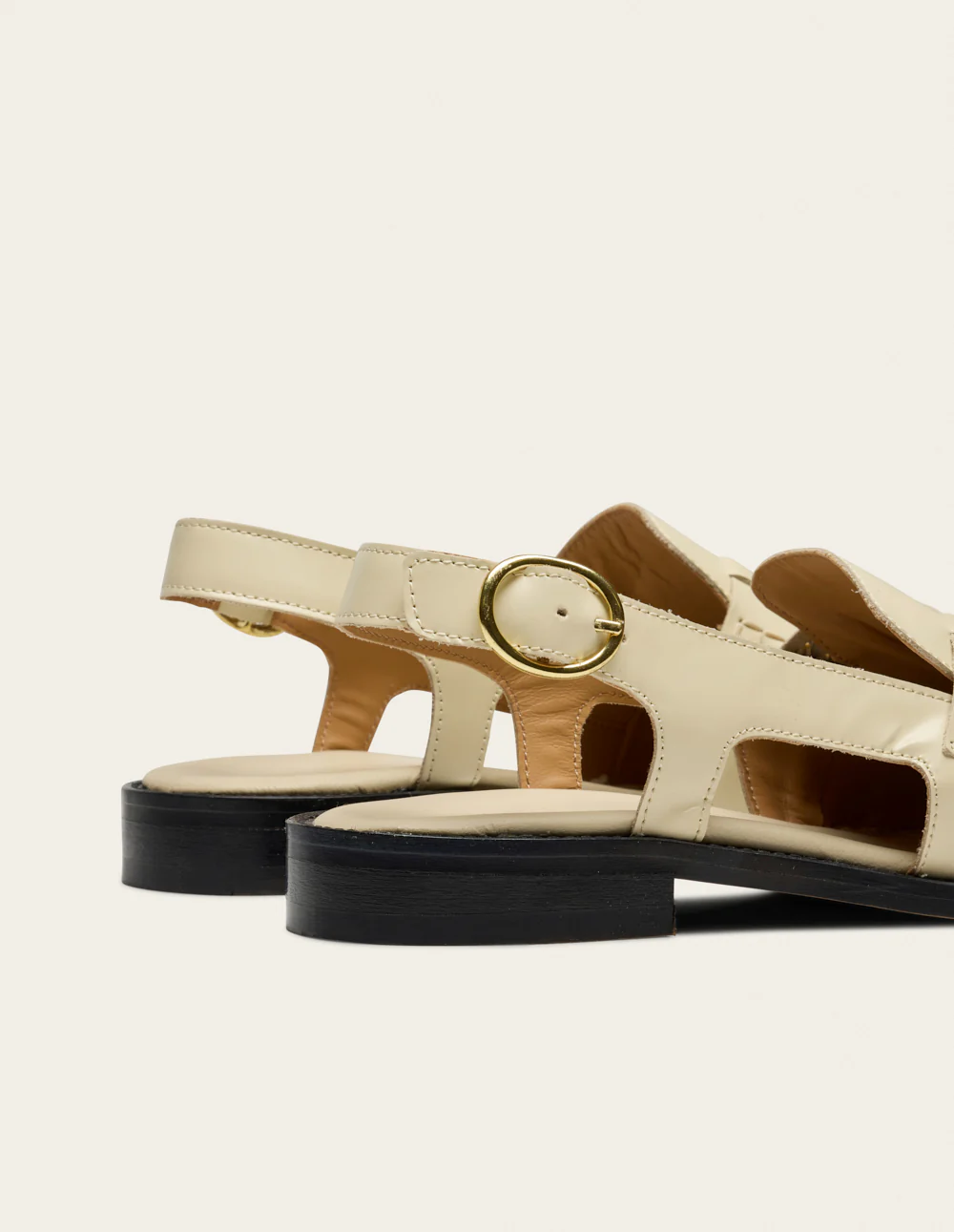 Mocassins Mangsa - Cuir box ivoire - Image 4