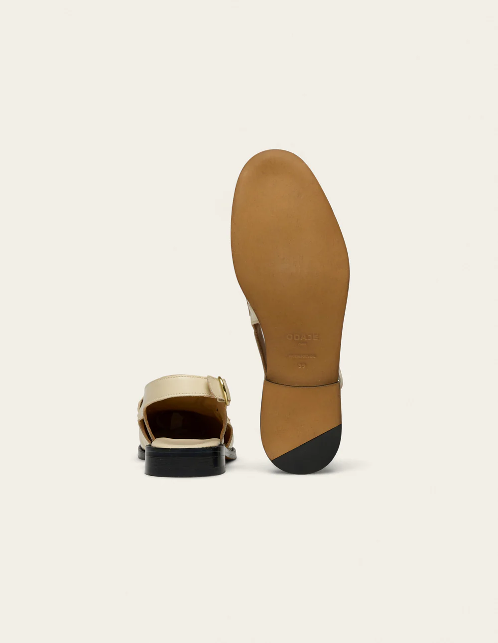 Mocassins Mangsa - Cuir box ivoire - Image 7