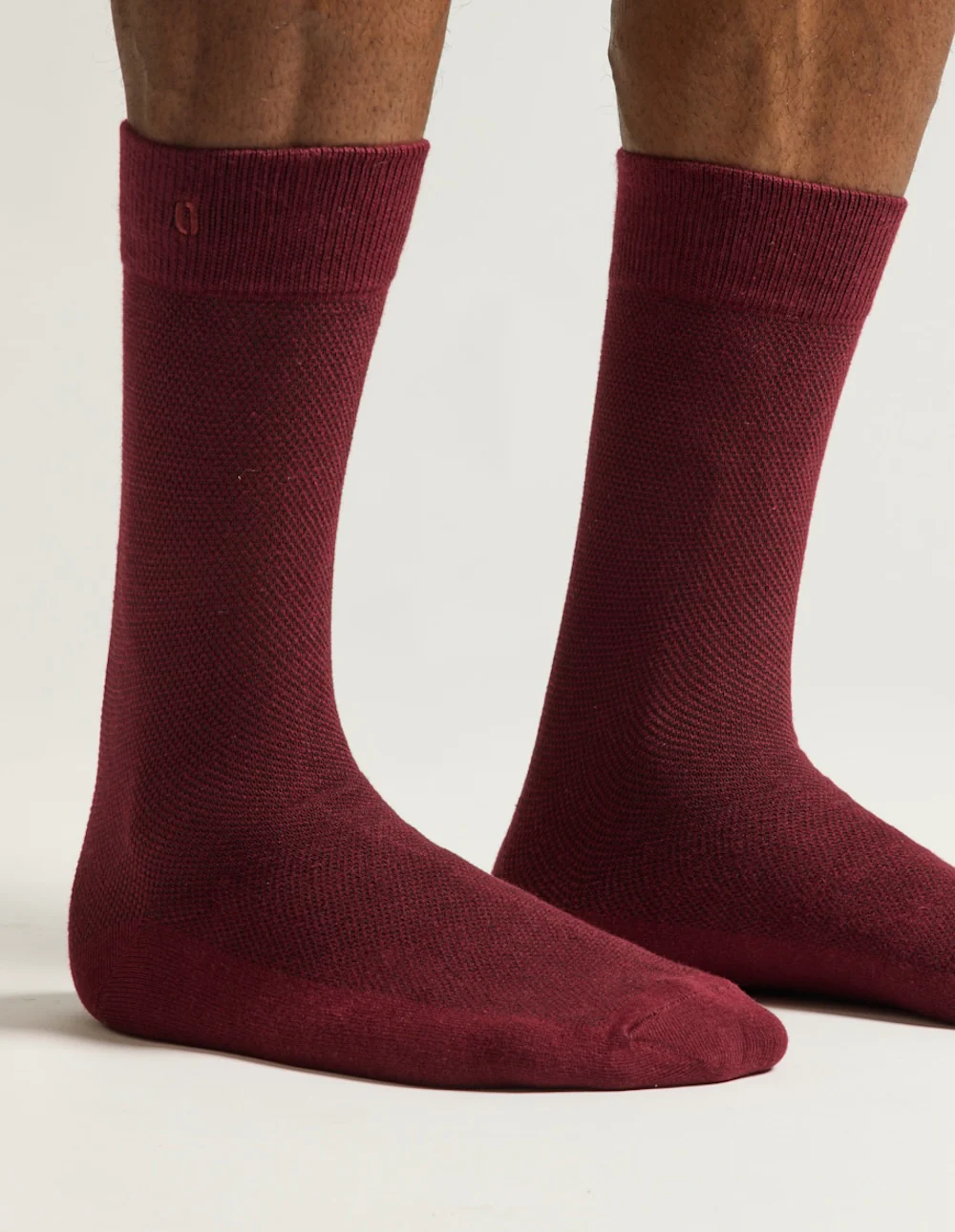 Pack de 3 Chaussettes - New gaufré marine bordeaux gris - Image 3