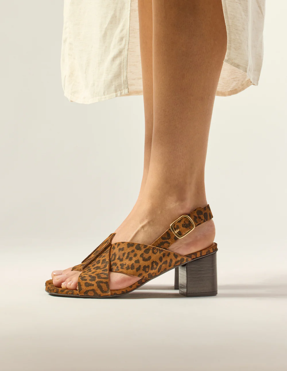 Sandales à talons Dea - Suède léopard - Image 2