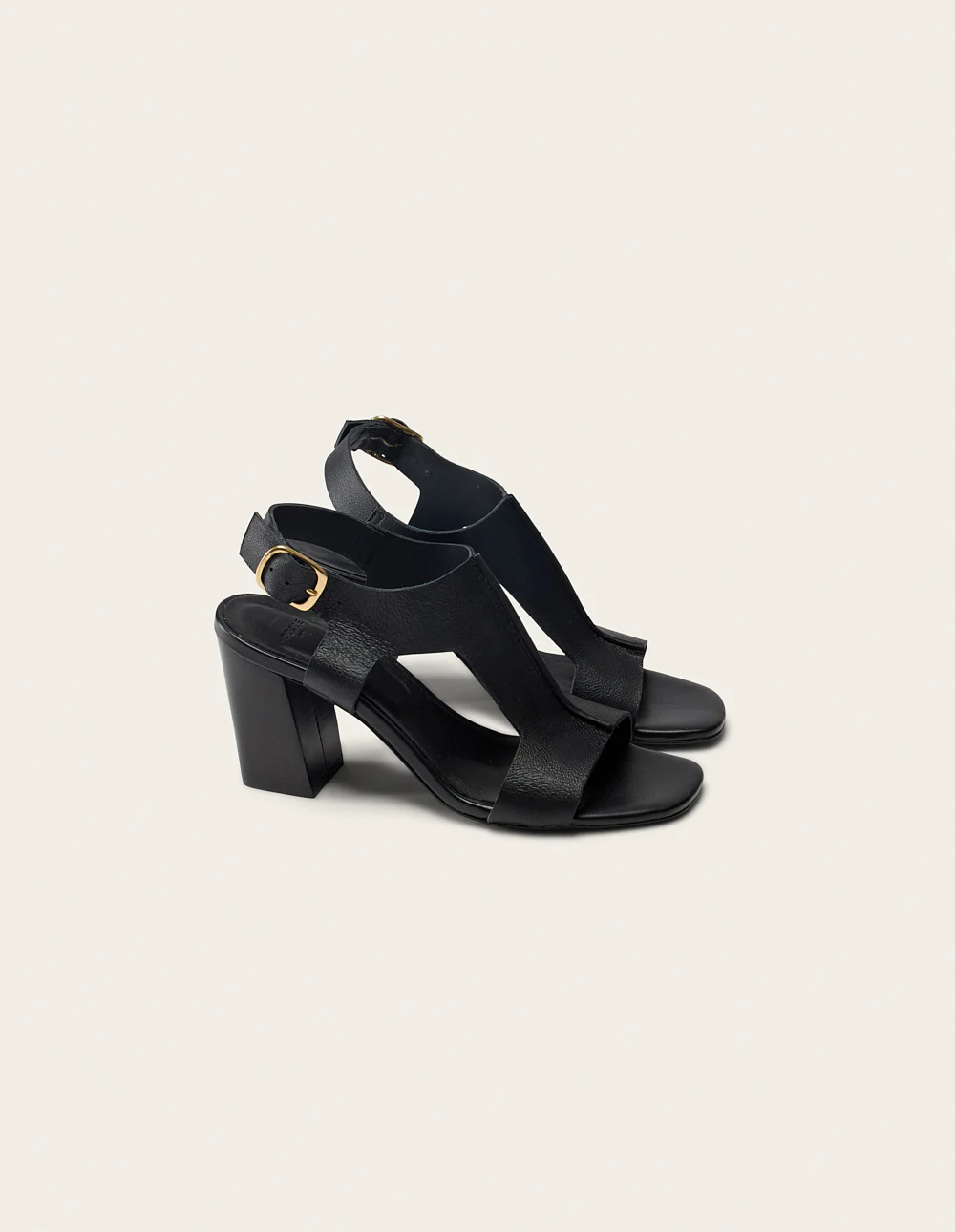 Sandales à talons Ilani - Cuir noir - Image 2
