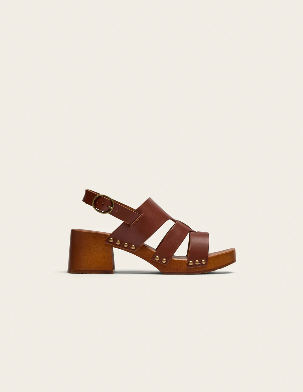 Sandales à talons Opunti - Cuir acajou - Image 2