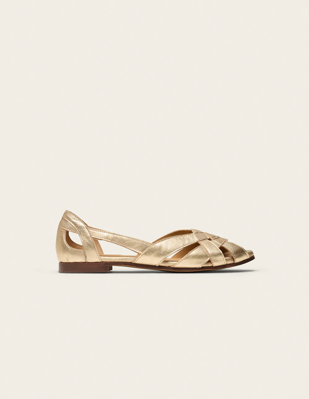 Sandales Clémentine - Cuir doré
