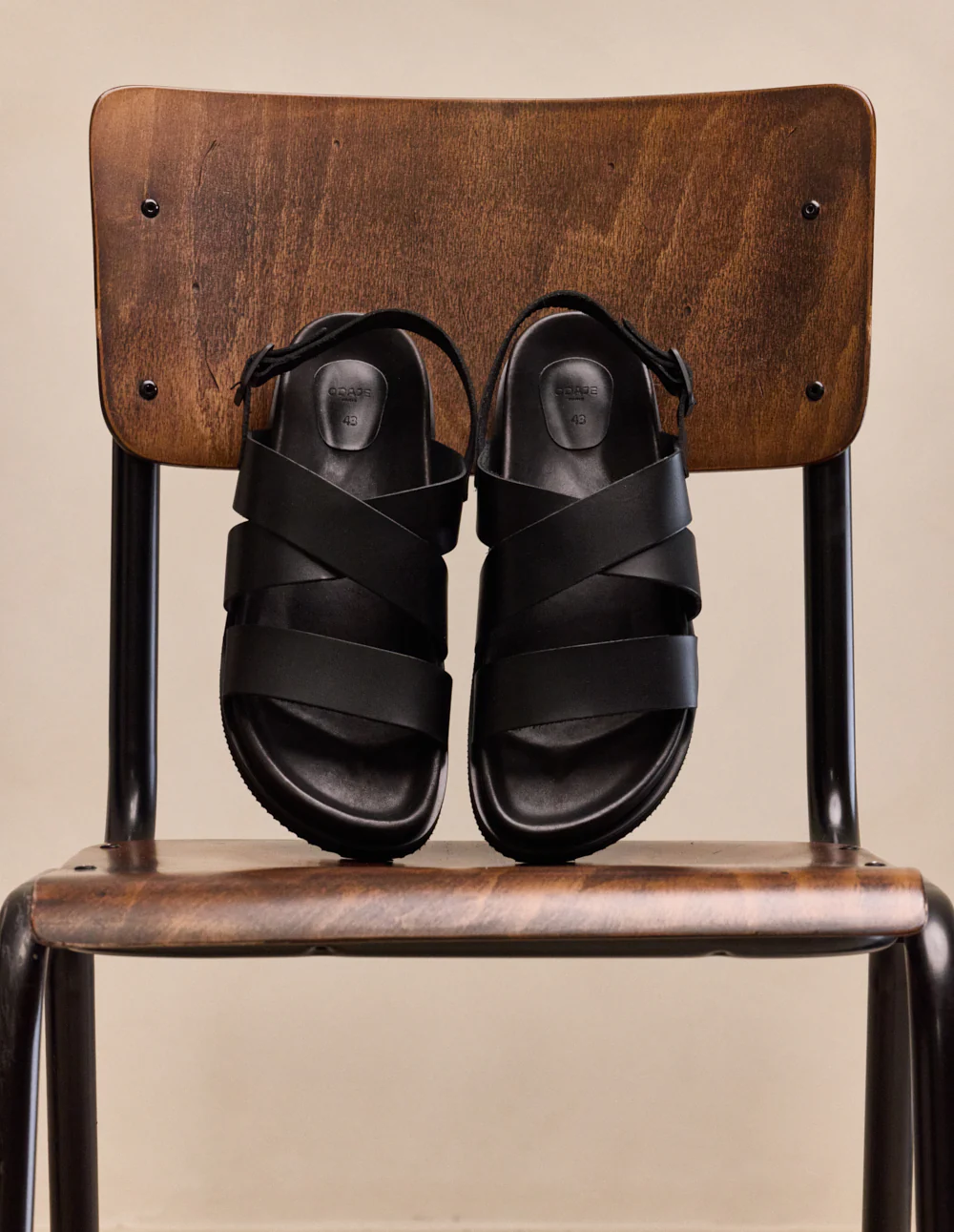 Sandales Davao - Cuir noir - Image 5