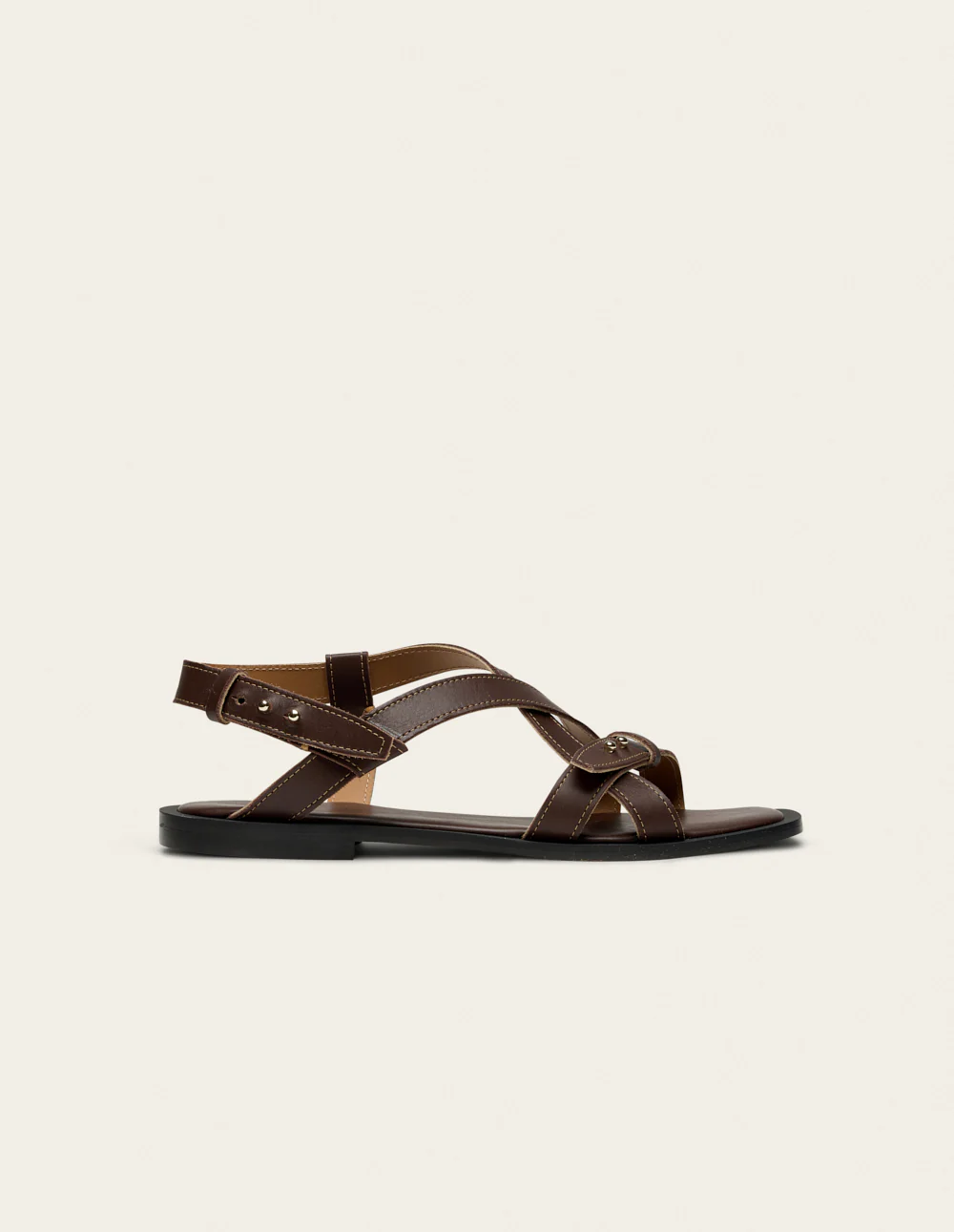Sandales Dioni - Cuir chocolat - Image 2