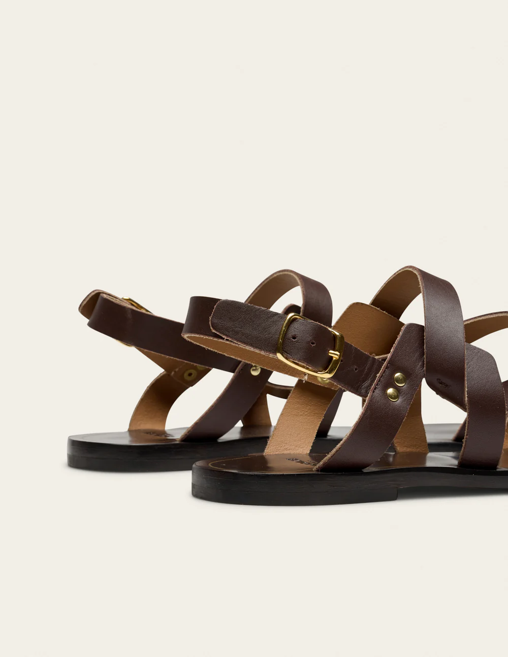 Sandales Siani - Cuir chocolat - Image 4