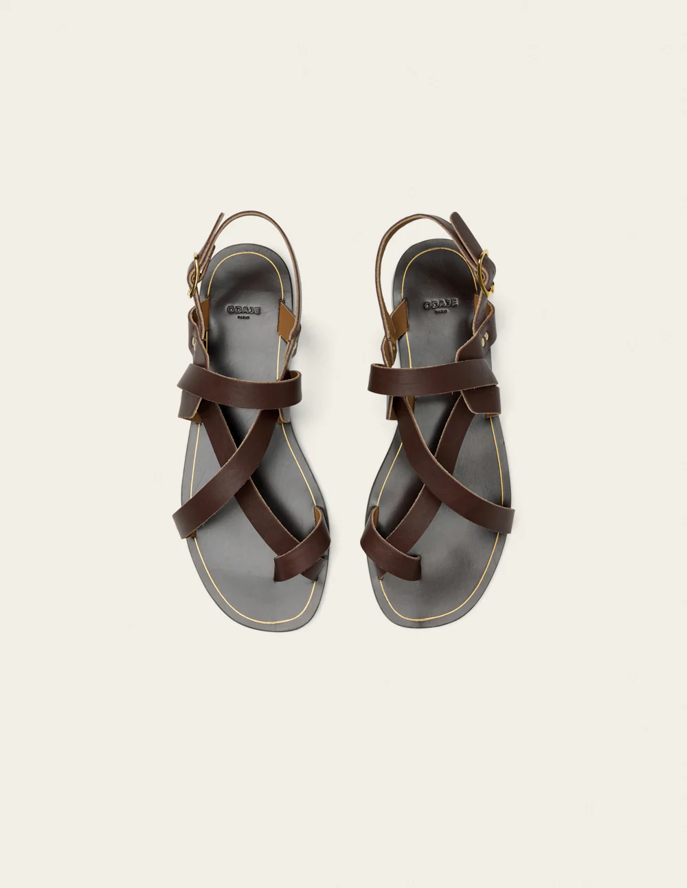 Sandales Siani - Cuir chocolat - Image 5